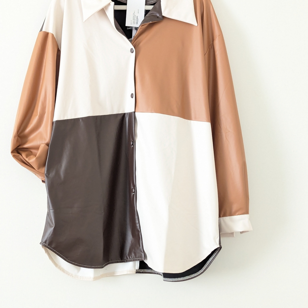 Patchwork Button-Upโ Shirt - Picture 2 of 5
